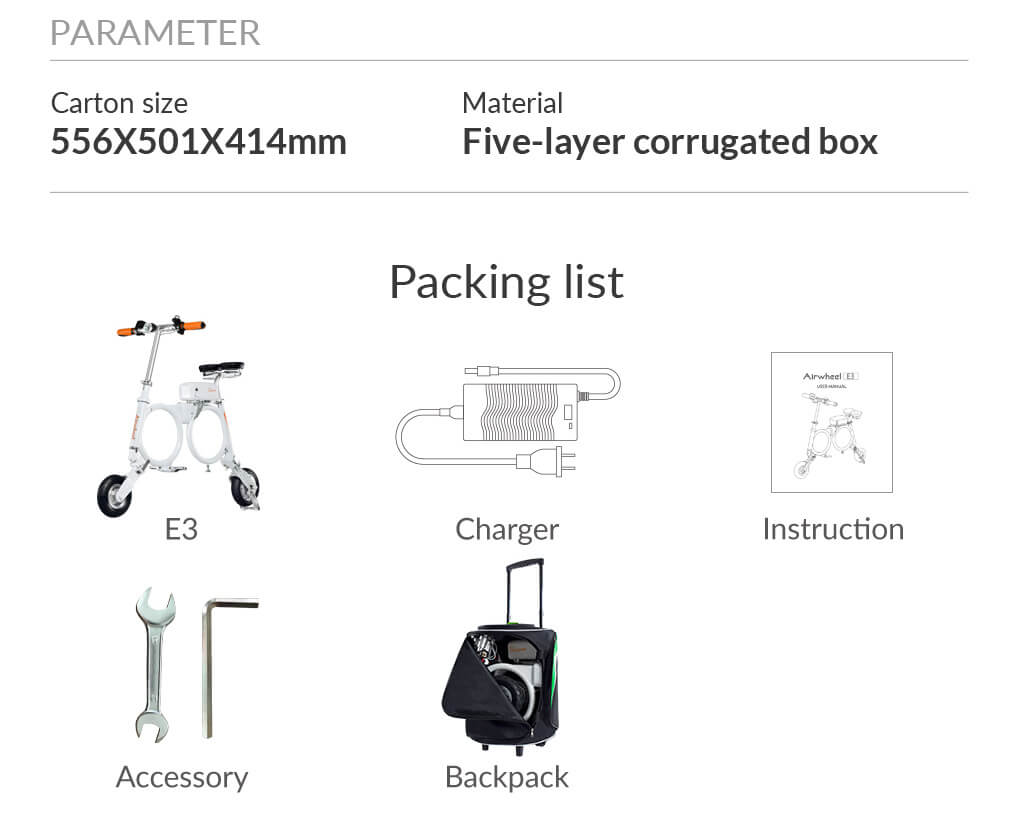 airwheel E3 folding electric bike